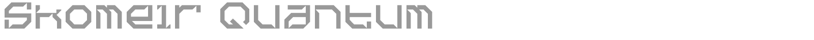 Skomelr Quantum font preview